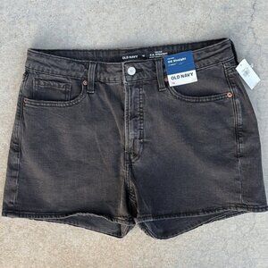 Old Navy High Rise OG Straight 3" Inseam Jean Shorts Size 12 NEW